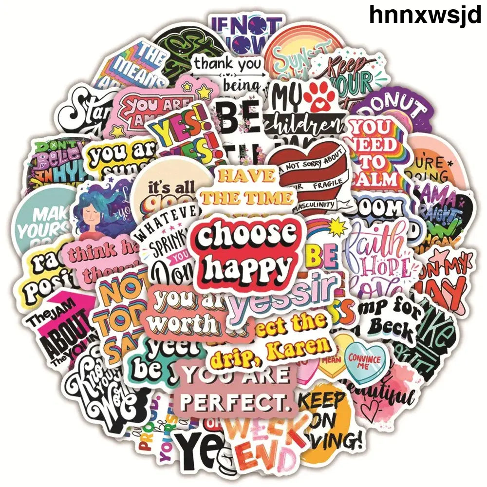 50pcs Inspirational Quote Stickers Vision Board Motivational Sticker for Adults Teens Students Teachers Aesthetic