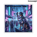 Cyberpunk King Oreo Square Sticker - 2’’ × 2’’ / White - Stickers