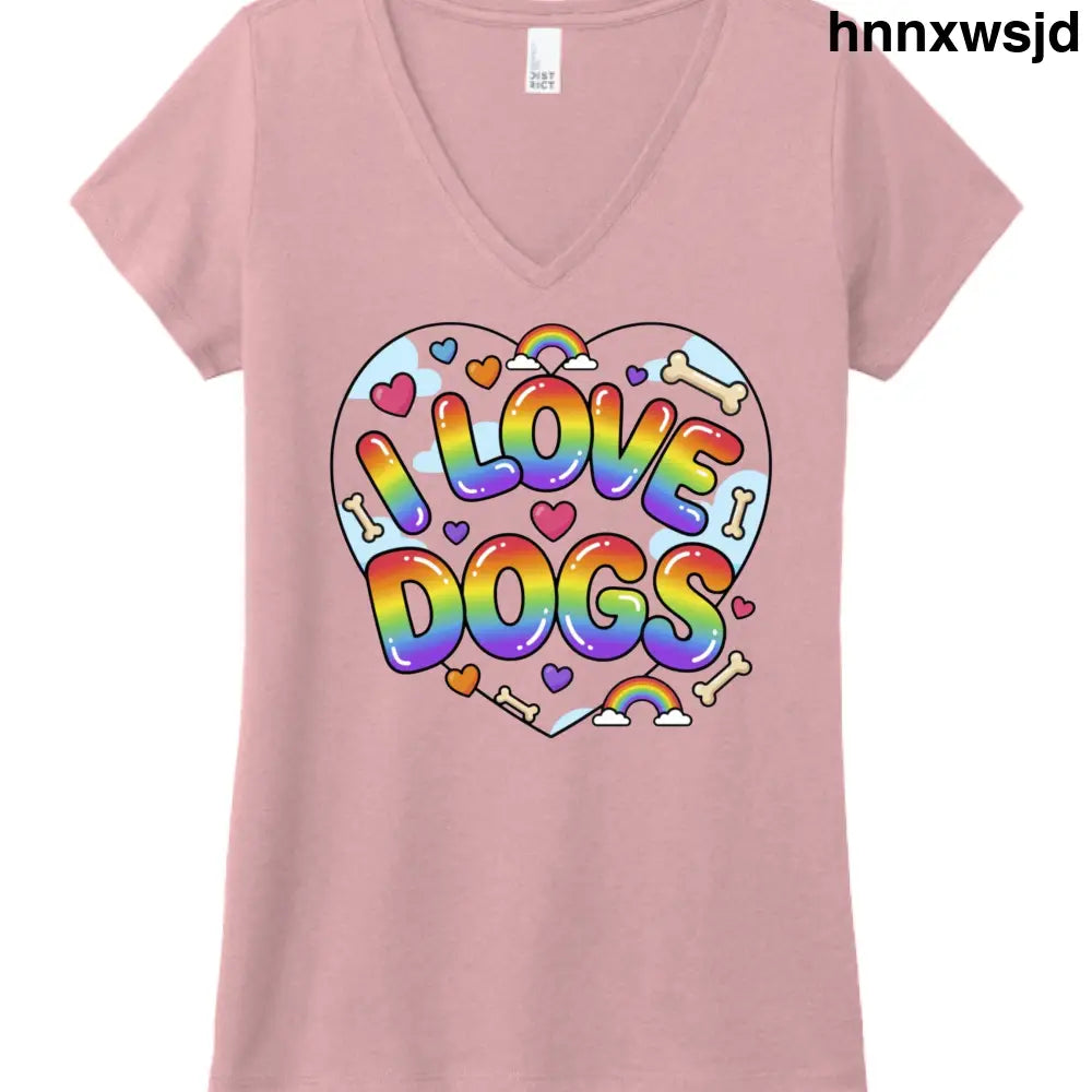 I LOVE DOGS2 - WstriaHthr / XS - T-Shirt