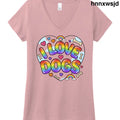 I LOVE DOGS2 - WstriaHthr / XS - T-Shirt