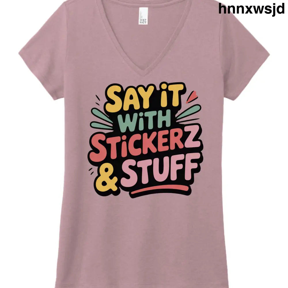 Say it with Stickerz - Hthrd Lavender / XS - Printed T-Shirts
